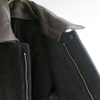 【9/5からポイント10%還元】<br>【AURALEE/オーラリー】<br>SHETLAND WOOL DOUBLE CLOTH BLOUSON <br>A25AB04HD