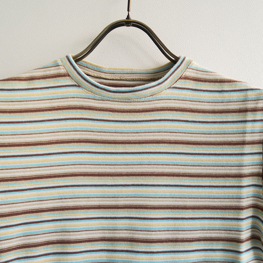 FUMIKA UCHIDA/フミカウチダ】MULTICOLOR STRIPE T-SHIRT V
