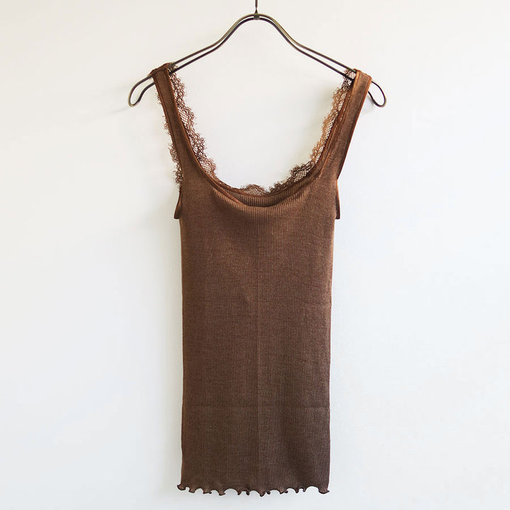 フミカウチダ・キャミソール FUMIKA UCHIDA： FLOWER PRINTED CAMISOLE - BORDEAUX - ORANN ONLINE SHOP