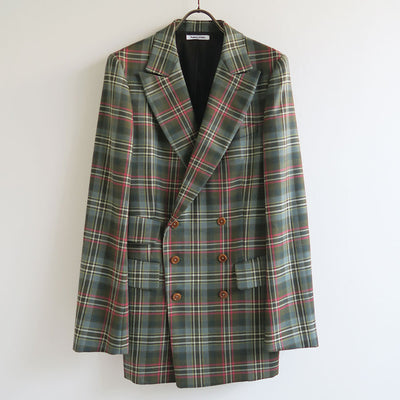 【FUMIKA UCHIDA/フミカウチダ】 <br>TARTAN PLAID DOUBLE BREASTED JACKET <br>U-JK002