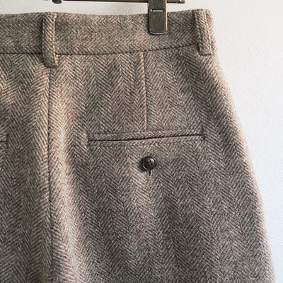 【RYU KAGA/リュウ カガ】<br>Herringbone shorts <br>84RP02D