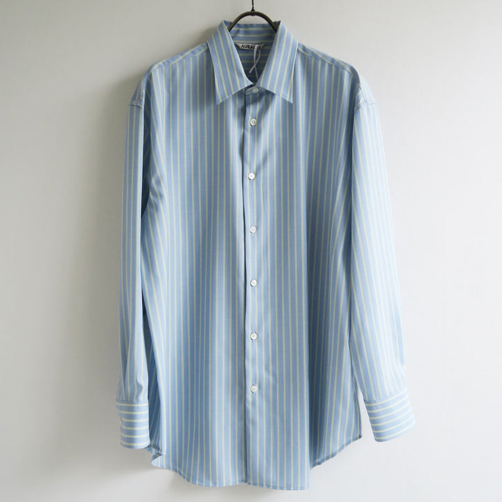 AURALEE/オーラリー】SUPER FINE WOOL STRIPE SHIRT A26SS02WWの通販