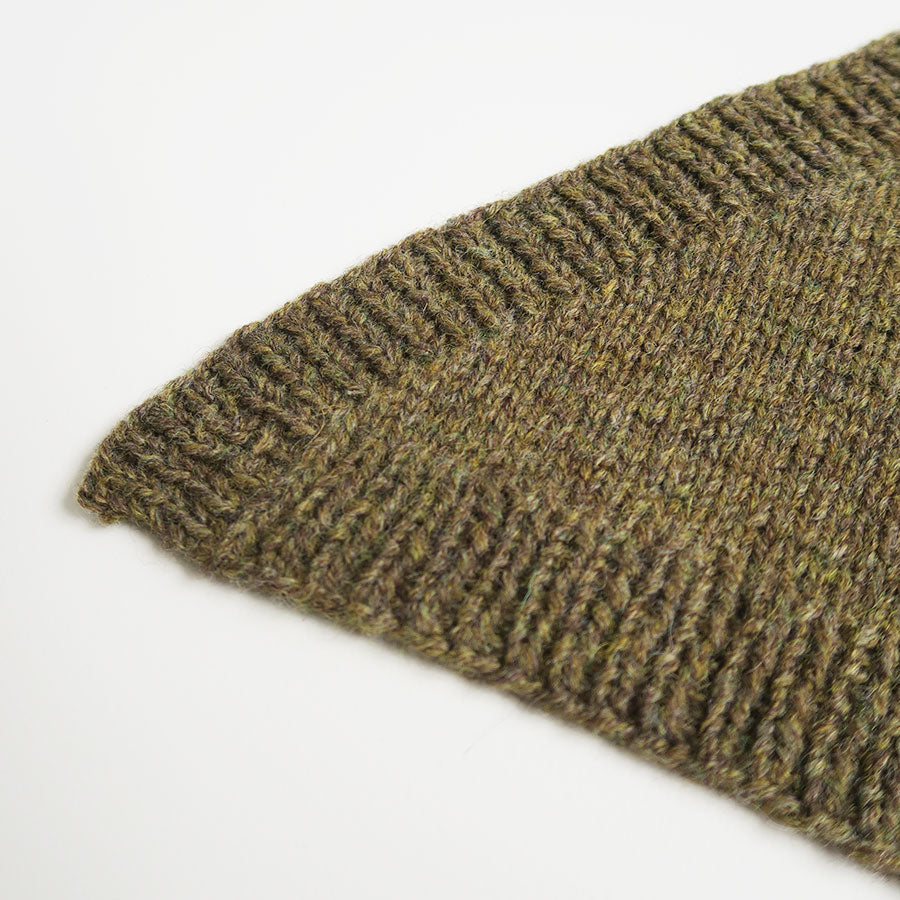 【FUMIKA UCHIDA/フミカウチダ】 <br>SHETLAND HAND KNITTED KERCHIEF <br>W-GD002