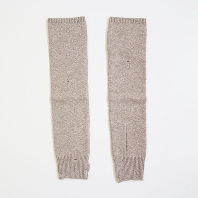 【RYU KAGA/リュウ カガ】<br>Damaged knit arm warmers <br>84RN03D