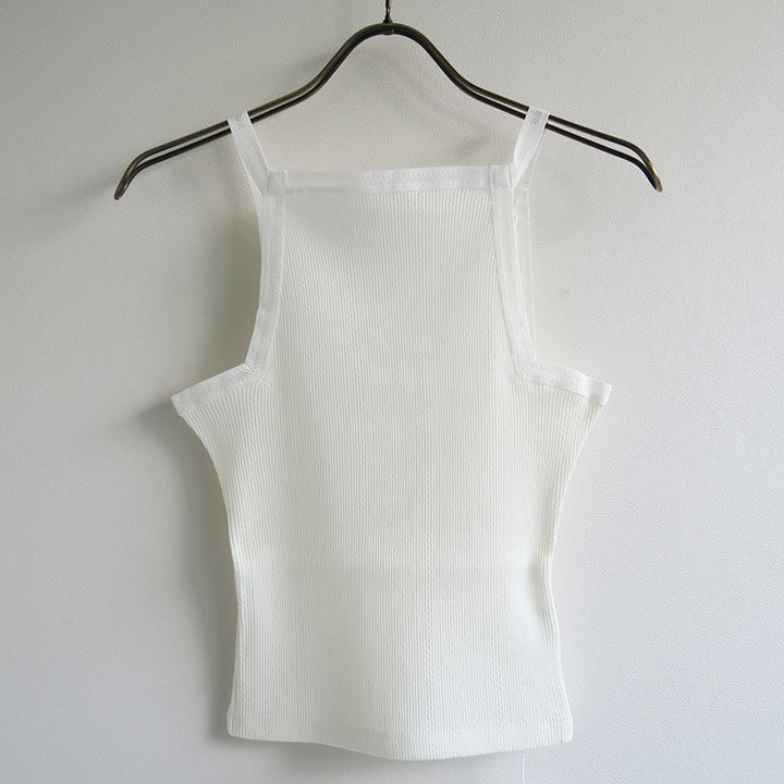 FUMIKA UCHIDA/フミカウチダ】EYELET RIB STITCH CAMISOLE V