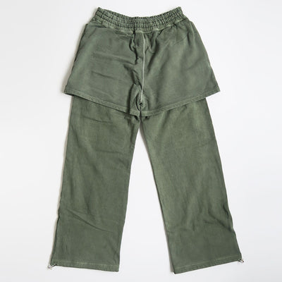 【INSCRIRE/アンスクリア】<br>Layered Sweat Pants <br>I25AW-BC117