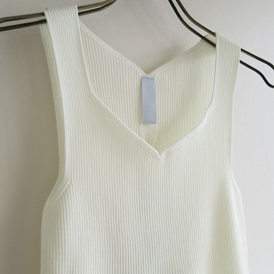 CFCL/シーエフシーエル】POTTERY GLITTER SLEEVELESS TOP