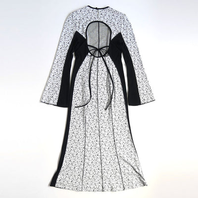 【Mame Kurogouchi/マメ】<br>Floral Jacquard Fraise Stitch Dress <br>MM25FW-JS027