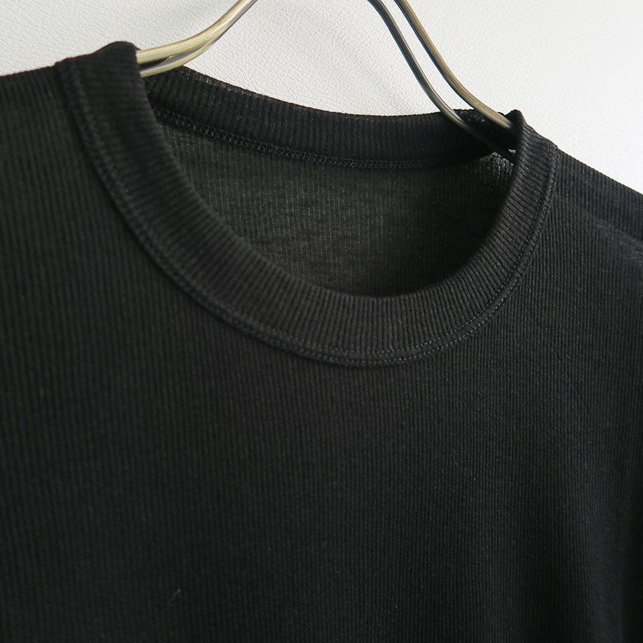 【BATONER/バトナー】<br>MELTY RIB CREW NECK <br>BN-24FL-008