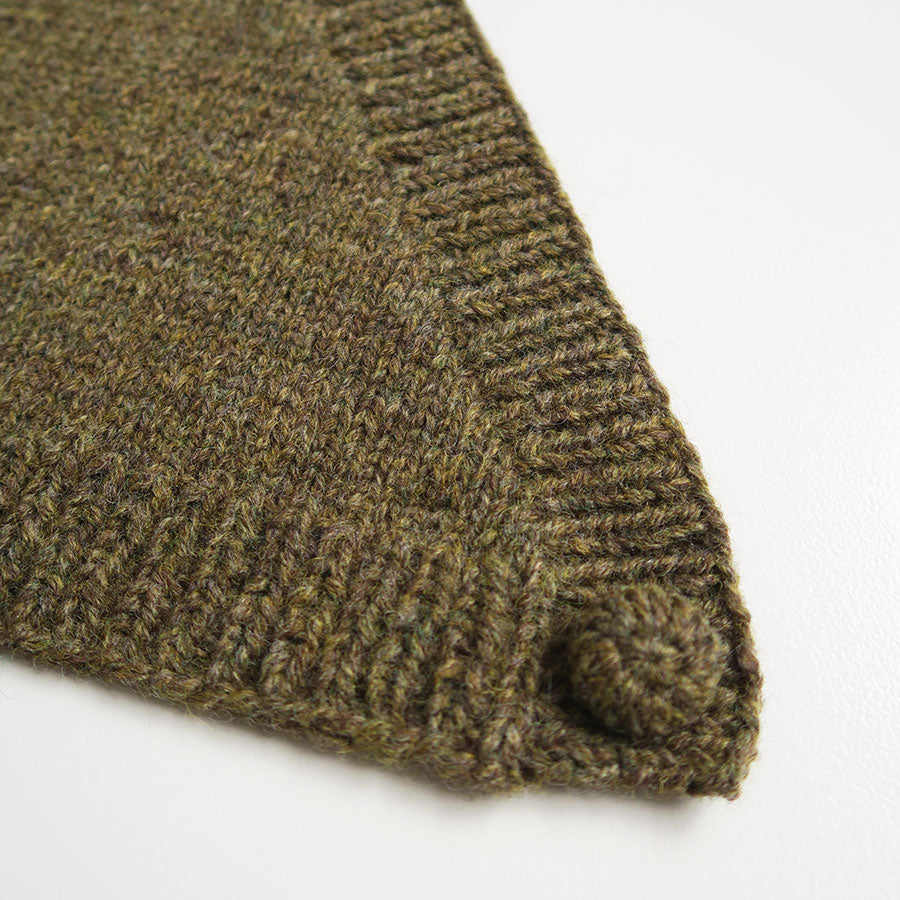 【FUMIKA UCHIDA/フミカウチダ】 <br>SHETLAND HAND KNITTED KERCHIEF <br>W-GD002
