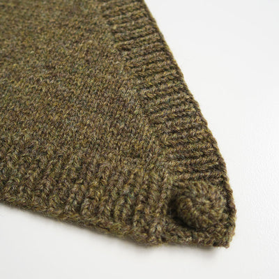 【FUMIKA UCHIDA/フミカウチダ】 <br>SHETLAND HAND KNITTED KERCHIEF <br>W-GD002