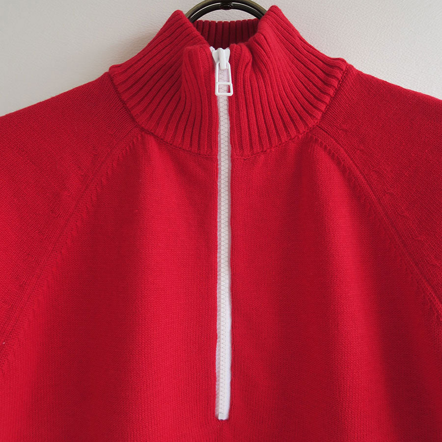BELPER knit track jacket REDトップス