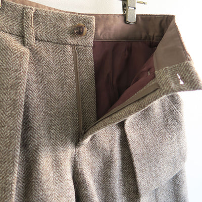 【RYU KAGA/リュウ カガ】<br>Herringbone shorts <br>84RP02D