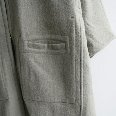 【JUN MIKAMI/ジュンミカミ】<br>リバーシブルコート (セージ) <br>23AW-22-D