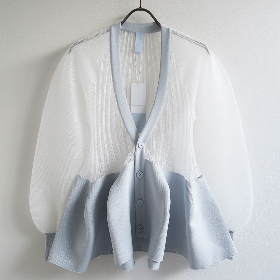CFCL/シーエフシーエル】POTTERY LUCENT GLITTER PUFF SLEEVE CARDIGAN