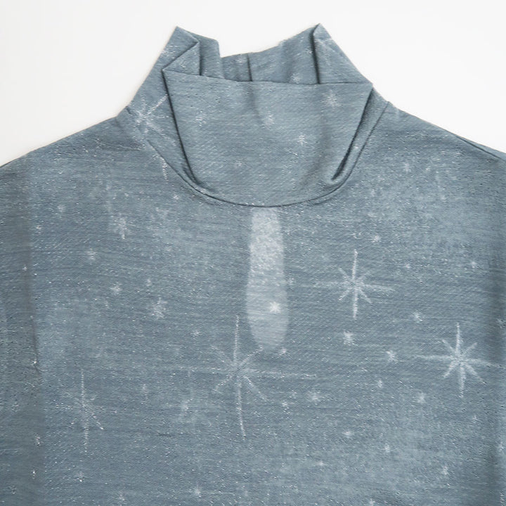 Mame Kurogouchi/マメ】Starry Jersey Short Sleeve Sheer Top MM26SS
