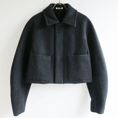 【9/5からポイント10%還元】<br>【AURALEE/オーラリー】<br>SHETLAND WOOL DOUBLE CLOTH BLOUSON <br>A25AB04HD
