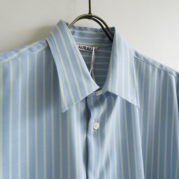 AURALEE/オーラリー】SUPER FINE WOOL STRIPE SHIRT A26SS02WWの通販