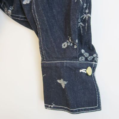 【Mame Kurogouchi/マメ】<br>Nature Pattern Jacquard Short Denim Jacket <br>MM25FW-JK088