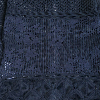 【Mame Kurogouchi/マメ】<br>Cotton Lace Knitted Cardigan <br>MM24SS-KN062