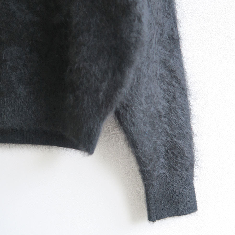 【BATONER/バトナー】<br>CASHMERE FOX FUR CREW NECK <br>BN-24FL-061