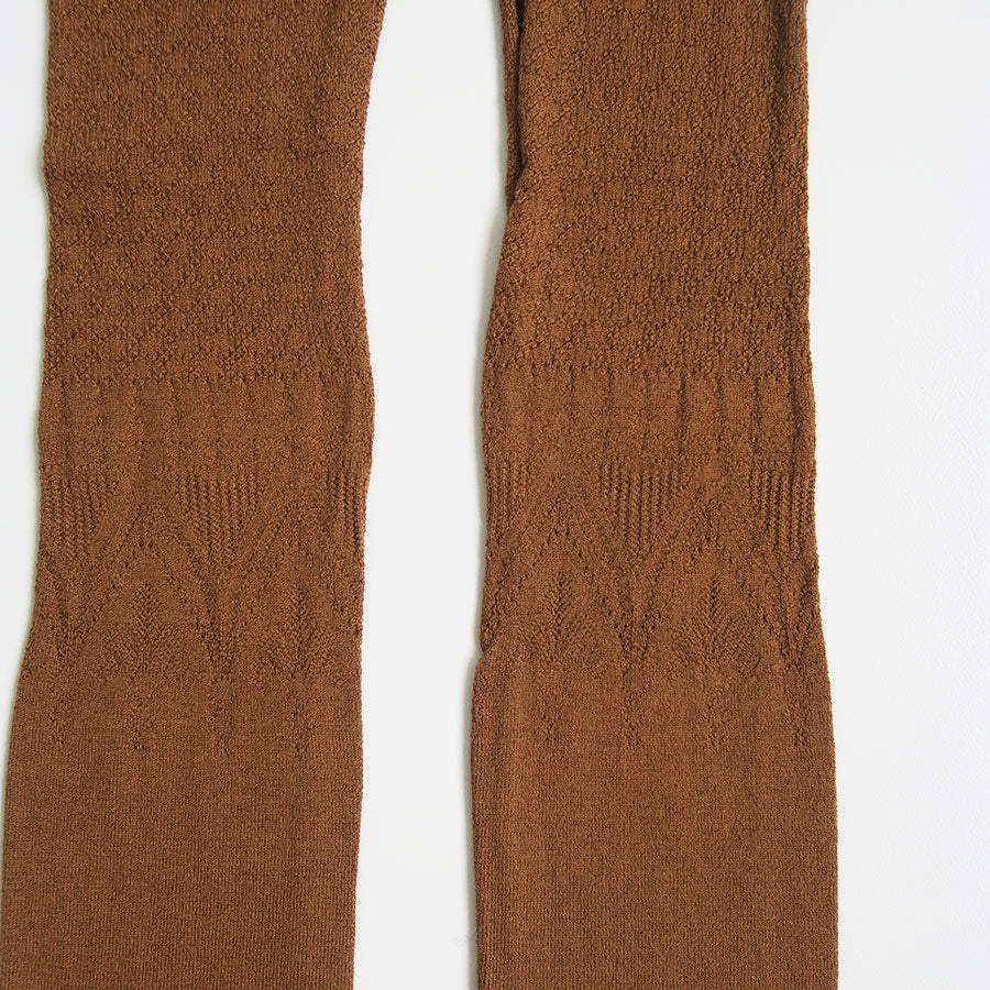 【FUMIKA UCHIDA/フミカウチダ】<br>SILK LACE KNITTING TIGHTS TOP <br>W-KT001
