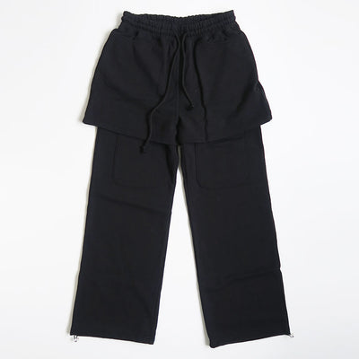 【INSCRIRE/アンスクリア】<br>Layered Sweat Pants <br>I25AW-BC117