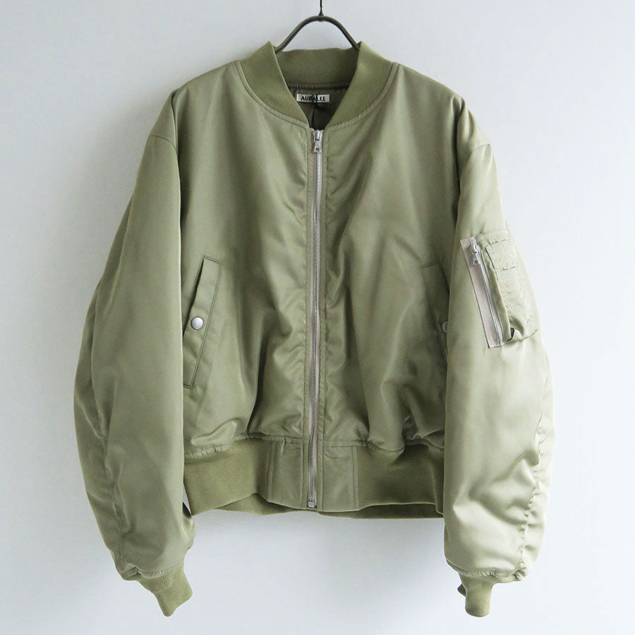 【AURALEE/オーラリー】<br>HIGH DENSITY SILK TWILL FLIGHT BLOUSON <br>A25SB02AS