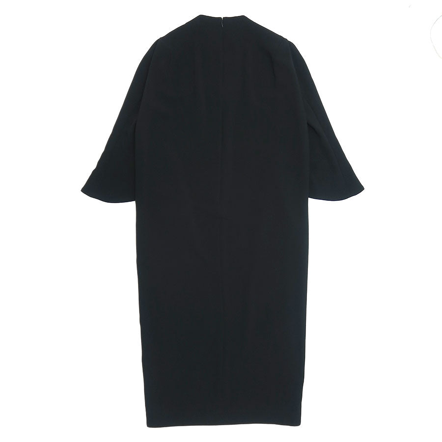 【Mame Kurogouchi/マメ】<br>Acetate Polyester V-Neck Dress <br>MM24FW-DR003