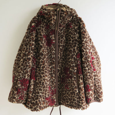 【FUMIE TANAKA/フミエタナカ】 <br>leopard boa food <br>F25A-04