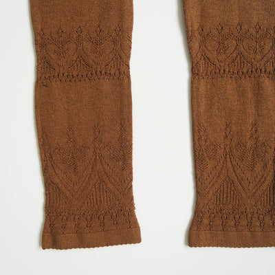 【FUMIKA UCHIDA/フミカウチダ】<br>SILK LACE KNITTING TIGHTS TOP <br>W-KT001