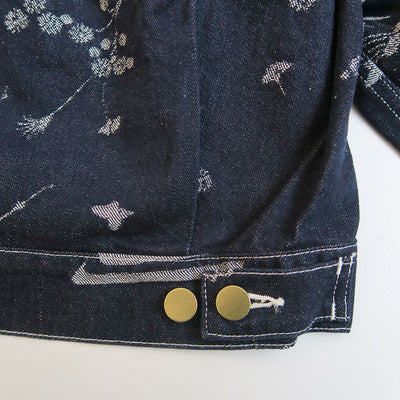 【Mame Kurogouchi/マメ】<br>Nature Pattern Jacquard Short Denim Jacket <br>MM25FW-JK088