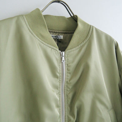 【AURALEE/オーラリー】<br>HIGH DENSITY SILK TWILL FLIGHT BLOUSON <br>A25SB02AS