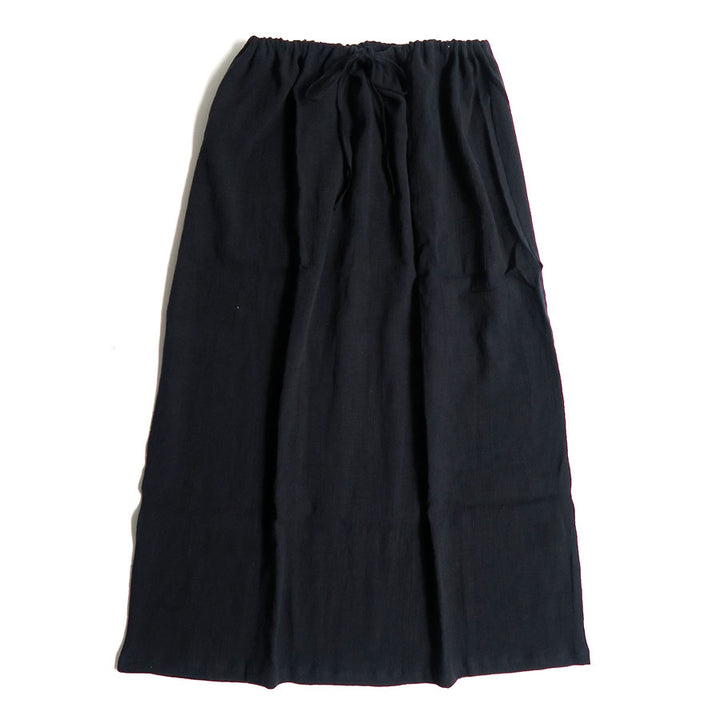 ベースレンジ　コットンスカート　黒 BASERANGE PICTORIAL STRAP SKIRT（スカート）｜BASERANGE