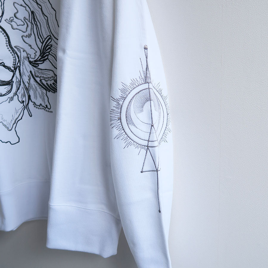 【mukasa/ムカサ】<br>ORB EMBROIDERY SWEAT <br>MU-0424