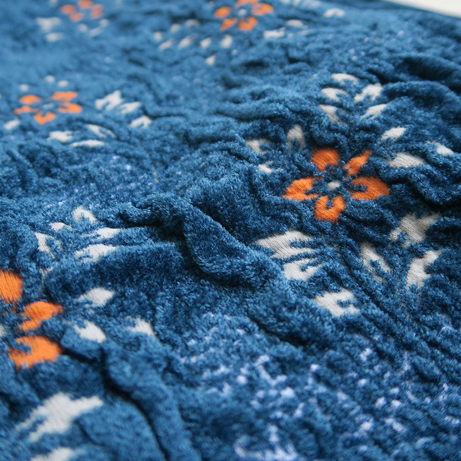 【Mame Kurogouchi/マメ】<br>Floral Motif Chenille Knited Cardigan <br>MM25FW-KN062