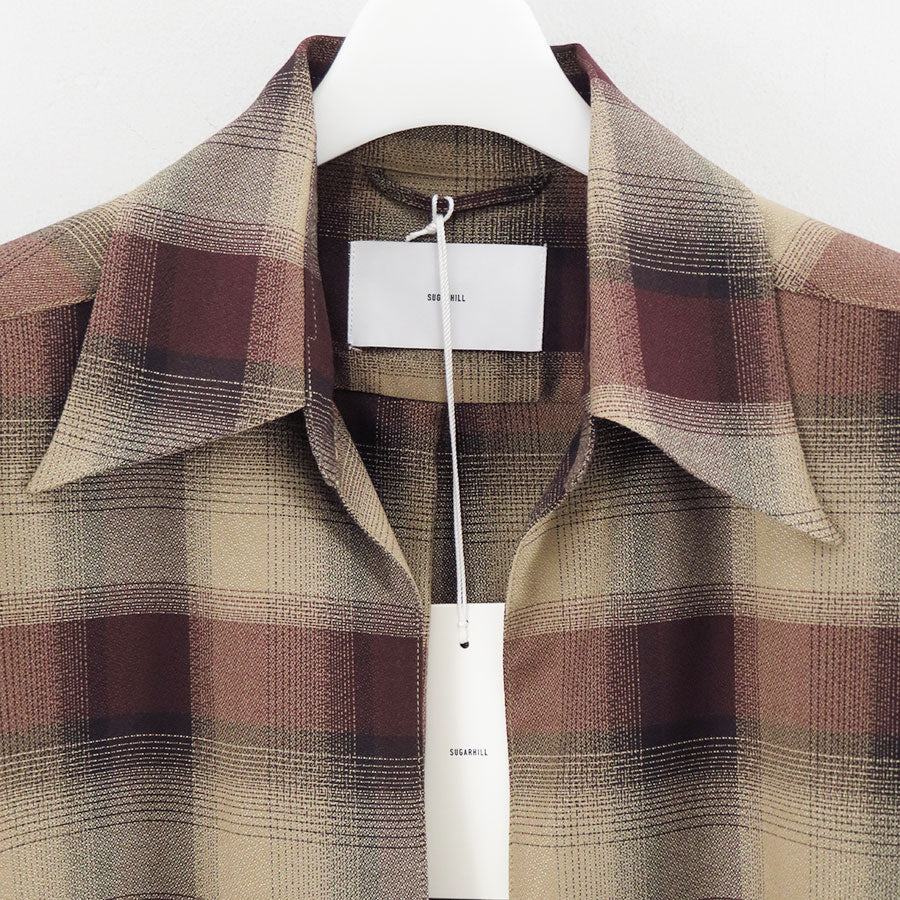 【SUGARHILL/シュガーヒル】<br>PLAID SKIPPER SHIRTS <br>25330503