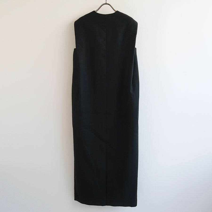 【AURALEE/オーラリー】<br>STRUCTURED WOOL DOUBLE CLOTH SLEEVELESS DRESS <br>A25AD01HP