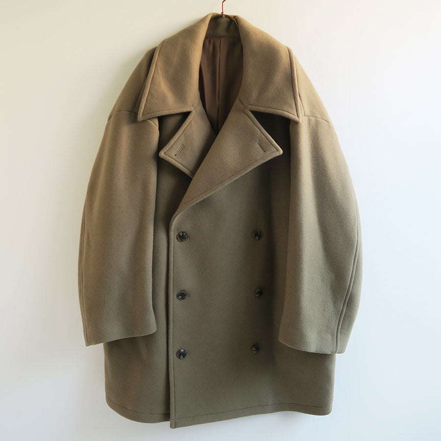 【RYU KAGA/リュウ カガ】<br>Oversized pea coat <br>84RC01D