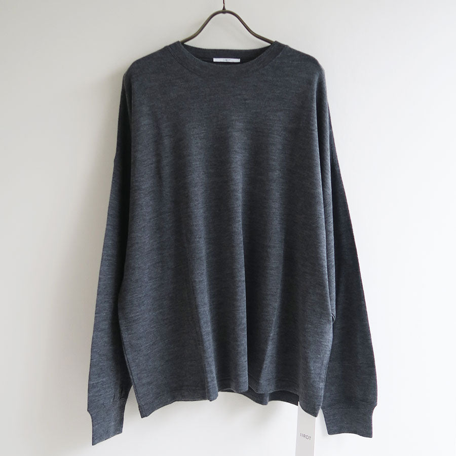 【IIROT/イロット】<br>Wool Long Sleeve Tee <br>032-025-CT009