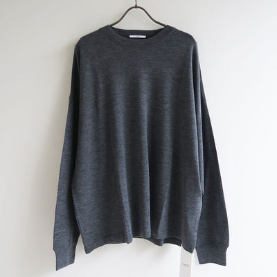 【IIROT/イロット】<br>Wool Long Sleeve Tee <br>032-025-CT009