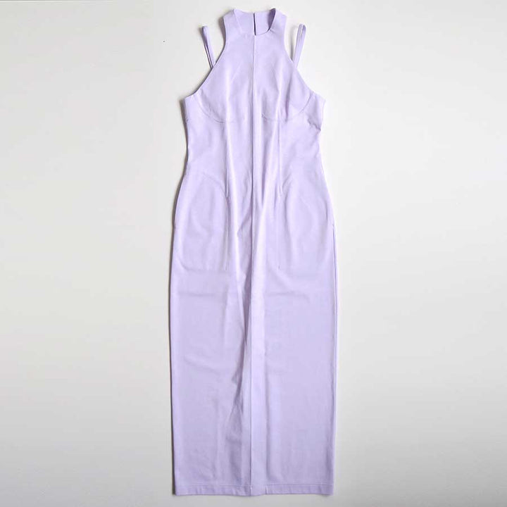 ワンピース MAME nscd0102-17 Mame Kurogouchi/マメ】Cotton Jersey Halter Neck Dress MM26SS-JS010