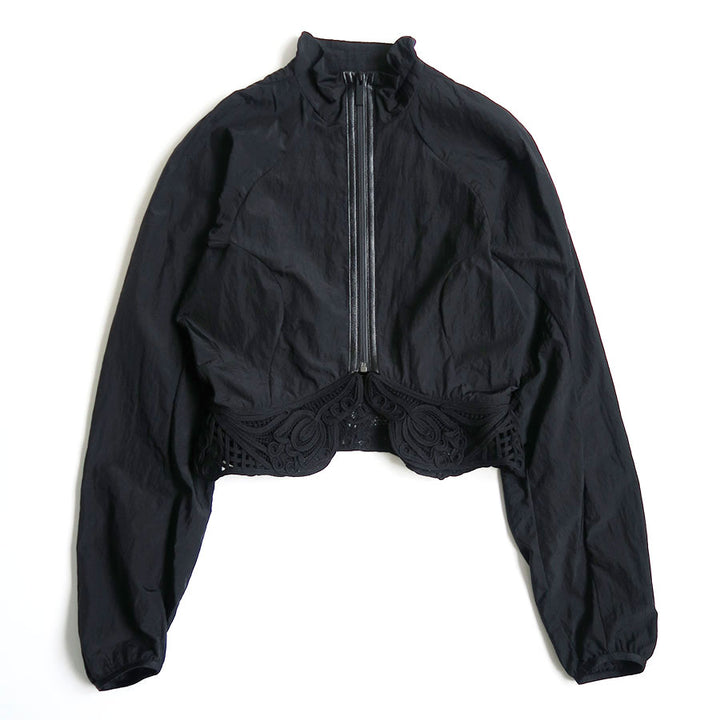Mame Kurogouchi/マメ】Nylon Short Jacket with Cording Embroidery