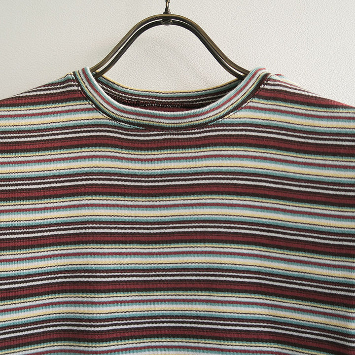 FUMIKA UCHIDA/フミカウチダ】MULTICOLOR STRIPE T-SHIRT V