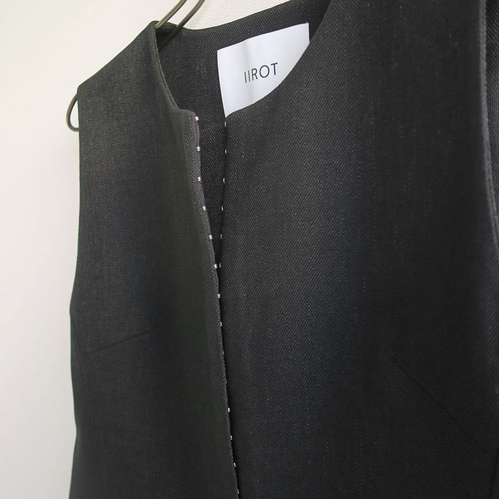 IIROT Bright linen top ジレベストイロット