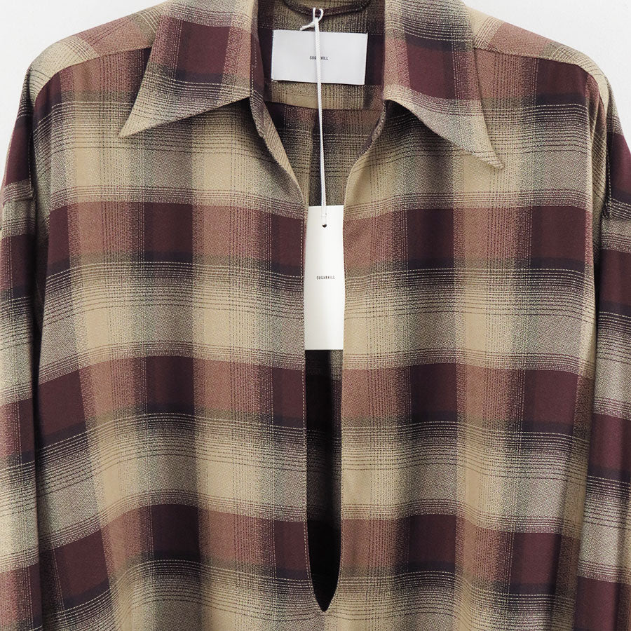 【SUGARHILL/シュガーヒル】<br>PLAID SKIPPER SHIRTS <br>25330503