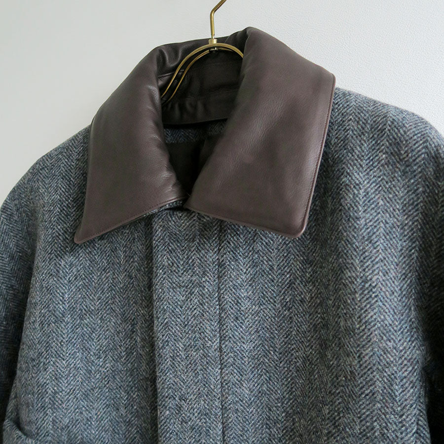 【9/5からポイント10%還元】<br>【AURALEE/オーラリー】<br>SHETLAND WOOL DOUBLE CLOTH BLOUSON <br>A25AB04HD
