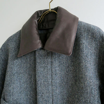 【9/5からポイント10%還元】<br>【AURALEE/オーラリー】<br>SHETLAND WOOL DOUBLE CLOTH BLOUSON <br>A25AB04HD