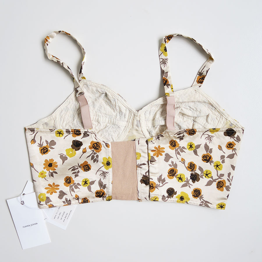 【FUMIKA UCHIDA/フミカウチダ】<br>FLOWER PRINTED BUSTIER <br>U-FD002