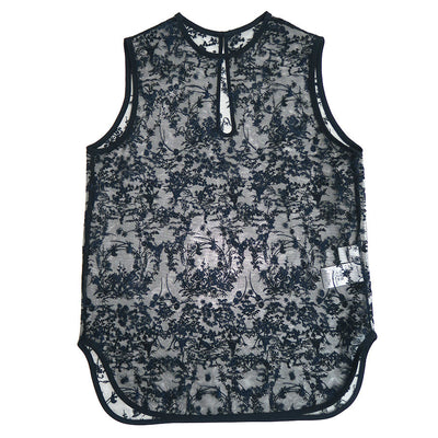 【Mame Kurogouchi/マメ】<br>Floral Lace Sleeveless Top <br>MM24FW-SH006